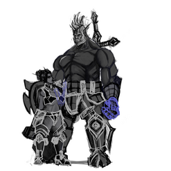 Khorne and Lynn Underlying Lineart