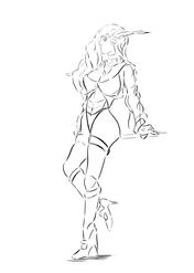 Night Elf Lineart